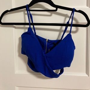 Blue Crop Top